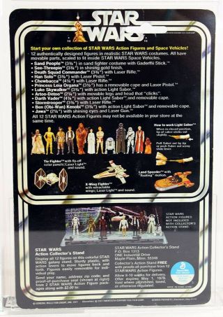 1978 Vintage Kenner Star Wars 12 Back - C Ben Obi - Wan Kenobi WH AFA 80, 3