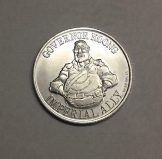 Star Wars 1985 Potf Unproduced Governor Koong Droids Prototype Coin
