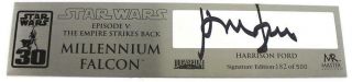 Harrison Ford Master Replicas Millennium Falcon AP Signature Plaque 4