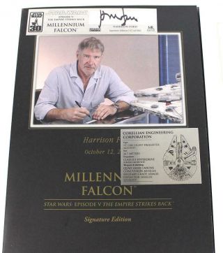 Harrison Ford Master Replicas Millennium Falcon AP Signature Plaque 6