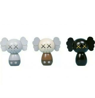 Kaws:holiday Japan Limited Kokeshi Doll Set (set Of 3) Limited Edition Of 1000