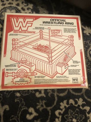 Hasbro WWF King Of The Ring Wrestling Ring And Belt Factory 6