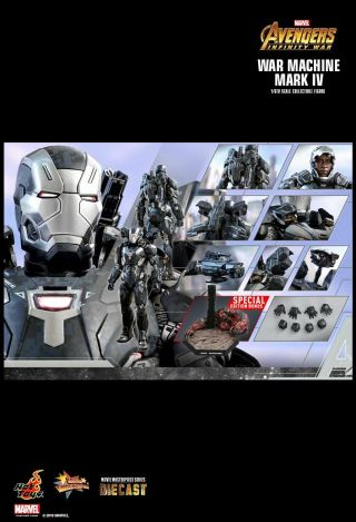 Hot Toys Avengers Infinity War War Machine Mark Iv (special Edition) Mms499d26