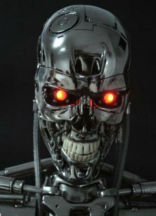 Terminator T800 1/1 Life - Size Bust Skeleton Model Figure Statue Toy Collectibles 9