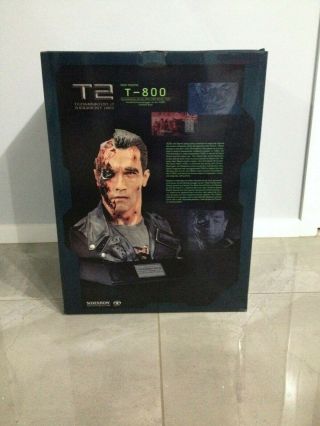 SIDESHOW COLLECTIBLES - TERMINATOR T2 - BATTLE ARNOLD 1:1 BUST - MIB 2