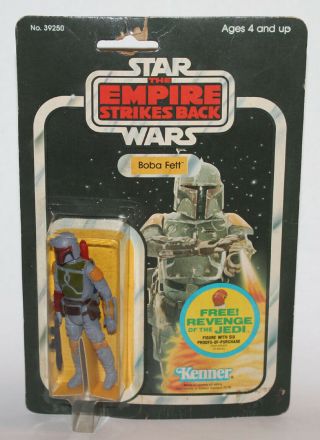 1980 Kenner Star Wars Esb Empire Strikes Back Boba Fett Carded Moc