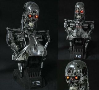 Terminator Judgment Day T2/t800 1:1 Life - Size Bust Figure Statue Resin Model Toy