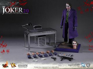 Joker 2.  0 Dx11 W/ Shipper Mib Hot Toys 12 " Figure Dark Knight Rises Batman