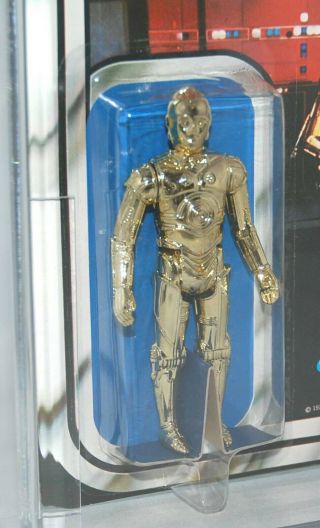 1978 KENNER STAR WARS 12 BACK C C - 3PO AFA 80,  80/85/85 CLEAR BUBBLE UNPUNCHED 3