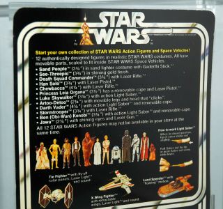 1978 KENNER STAR WARS 12 BACK C C - 3PO AFA 80,  80/85/85 CLEAR BUBBLE UNPUNCHED 7
