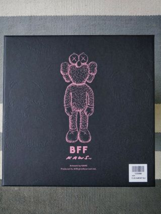 Authentic KAWS Black BFF Plush Edition of 3000,  w MOMA receipt pink nose 3