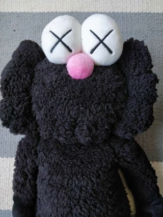 Authentic KAWS Black BFF Plush Edition of 3000,  w MOMA receipt pink nose 5