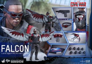 Hot Toys 1/6 Captain America Civil War Falcon Sam Wilson (us) Mms361