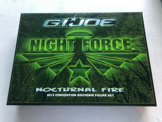 2013 Gi Joe Joecon Exclusive Night Force Box Set Nocturnal Fire Con Convention