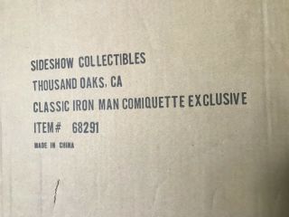 Sideshow Classic Iron Man Comiquette EX 1:4 Statue,  Marvel,  Avengers 4