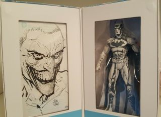 2015 Sdcc Jim Lee Joker Sketch Batman Dc Comics Blueline Edition Figure
