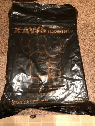 Kaws Together Brown - 100 Authentic - Receipt - Ss18 Supreme Medicom
