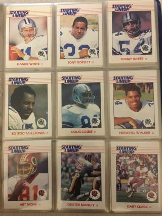 1988 Starting Lineup Football Cards Complete Set Slu 1988 Football Card