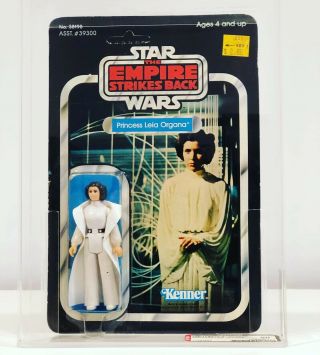 Vintage Star Wars ESB Princess Leia Organa 41 Back AFA 80 Unpunched 4