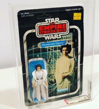Vintage Star Wars ESB Princess Leia Organa 41 Back AFA 80 Unpunched 5