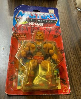 Masters Of The Universe He - Man 12 Back Motu 1982 Authentic