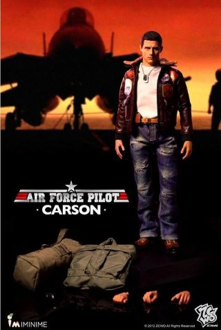 1/6 Iminime Zcwo Air Force Pilot “carson” Maverick Tom Cruise Top Gun Rare