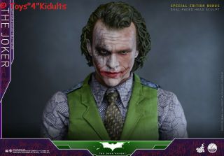 Hot Toys QS 010 1/4 Batman The Dark Knight Rises Joker Heath Ledger Normal Ver 2