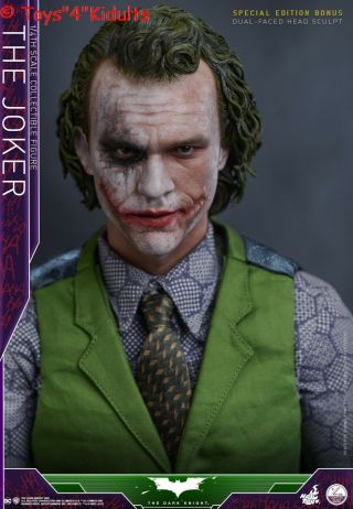 Hot Toys QS 010 1/4 Batman The Dark Knight Rises Joker Heath Ledger Normal Ver 5