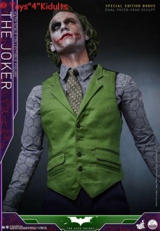 Hot Toys QS 010 1/4 Batman The Dark Knight Rises Joker Heath Ledger Normal Ver 8