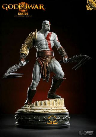 Sideshow Collectibles God Of War Kratos Polystone Statue Exclusive Playstation