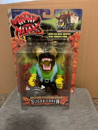 1997 Street Wise Designs Muscle Mutts Sugar Tooth Figure Rare Street Sharks