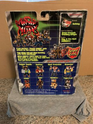1997 Street Wise Designs Muscle Mutts Red - Knuckle Error Street Sharks RARE 5