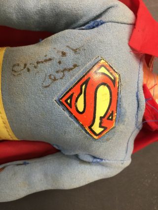 1977 MEGO SUPERMAN 12 1/2” ACTION FIGURE AUTOGRAPHED TWICE BY CHRISTOPHER REEVE 3