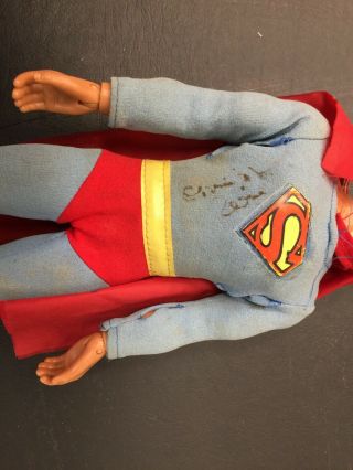 1977 MEGO SUPERMAN 12 1/2” ACTION FIGURE AUTOGRAPHED TWICE BY CHRISTOPHER REEVE 4