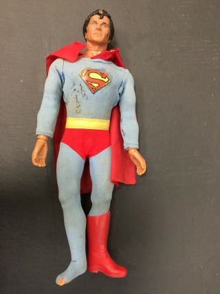 1977 MEGO SUPERMAN 12 1/2” ACTION FIGURE AUTOGRAPHED TWICE BY CHRISTOPHER REEVE 5
