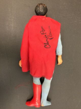 1977 MEGO SUPERMAN 12 1/2” ACTION FIGURE AUTOGRAPHED TWICE BY CHRISTOPHER REEVE 7