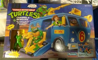 Tmnt Teenage Mutant Ninja Turtles Channel 6 News Van Playmates