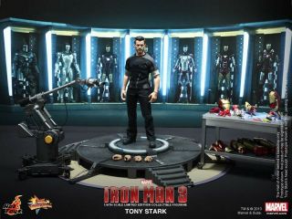 Hot Toys 1/6 Tony Stark Armor Testing Workshop Iron Man 3 Mms191 Mib 902013