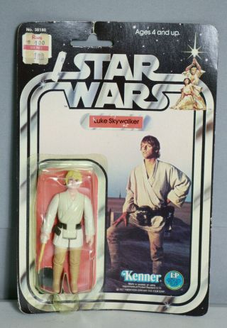 Star Wars Vintage Kenner 12 Back - Luke Skywalker - Moc