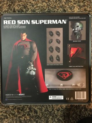 Mezco One 12 Superman Classic And Superman Red Son Brand 5