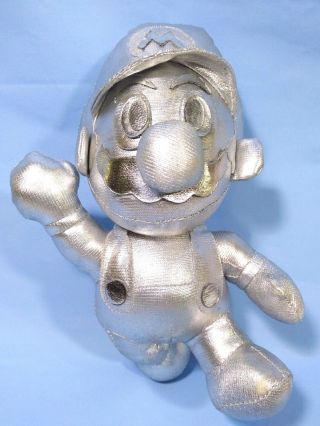 Rare Mario 64 Metal Mario Plush Doll Banpresto 1996 Nintendo 64 Japan 7.  5 "