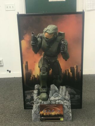 Halo 2 Master Chief Promotional Display Statue.  42 " By 26 ". ,  See Photos