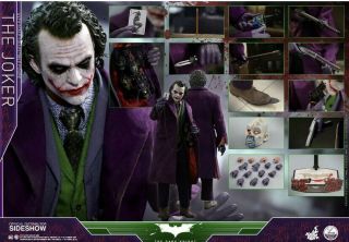 Hot Toys Dc Comics Joker Batman Dark Knight 1/4 Quarter Scale Figure