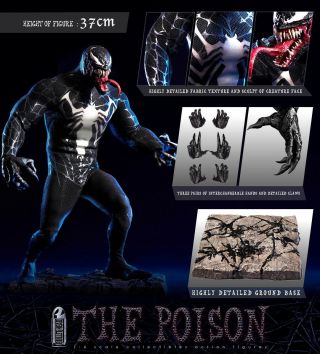 Misb The Poison Venom Action Figure 1/6 Scale Bullet Head Bh002,  Not Hot Toys