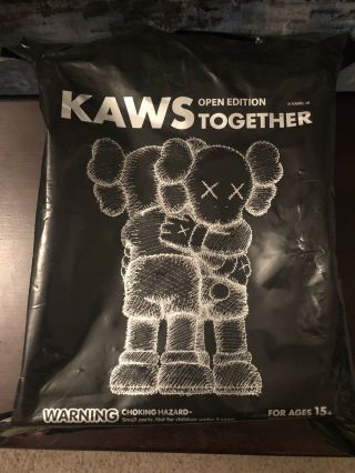 Kaws Together Vinyl Figure Grey Ss18 Supreme Box Logo Companion Open Edition