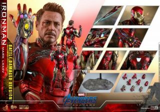Hot Toys Avengers: Endgame Iron Man Mk85 Damage Figure Mms543d33 1/6th Body Toys