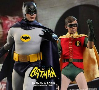Batman And Robin 1966 Hot Toys Set Of 2 1/6 Figure Adam West Ward
