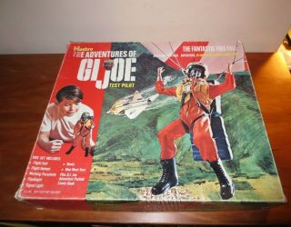 Hasbro Adventures Of Gi Joe Test Pilot Fantastic Freefall 1969 Box Instructions