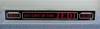 1984 Star Wars Kenner Return Of The Jedi (rotj) Shelf Talker Display Afa/cas 90