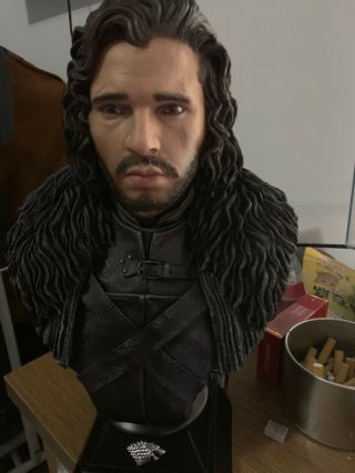 Game of Thrones 1/2 Scale Jon Snow Bust Statue Painted Limited:200 4